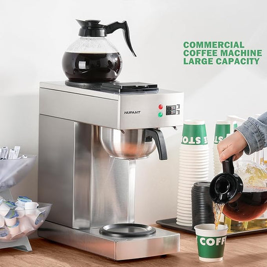 The 12-Cup Coffee Maker 1.8L Commercial Drip Coffee Maker